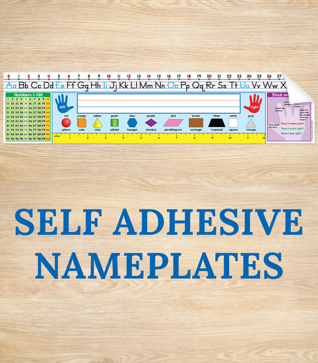 Grade 1-2 Quick Stick Traditional Manuscript Name Plates