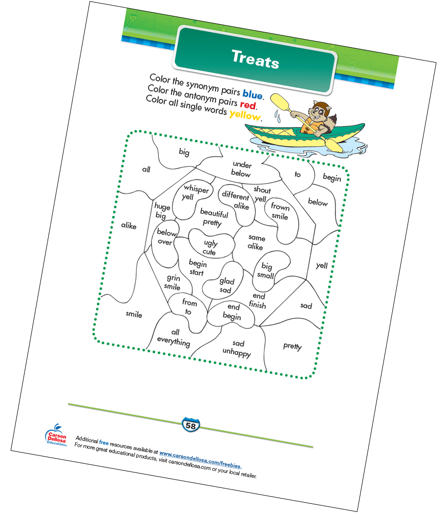 Treats Free Printable | Carson Dellosa
