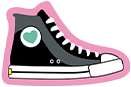 bulletin board decor converse shoe