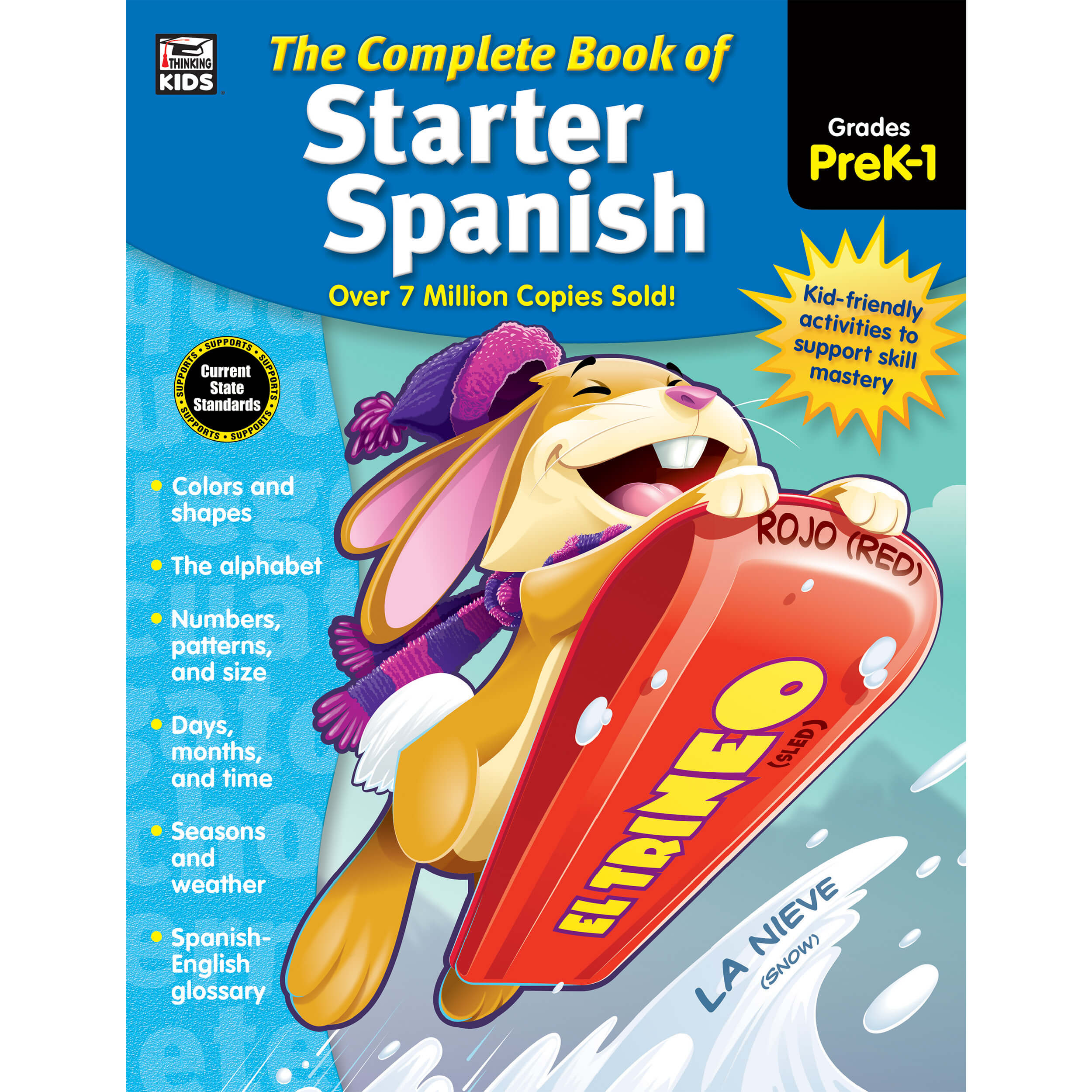 Grade PK-1 The Complete Book of Starter Spanish Workbook eBook