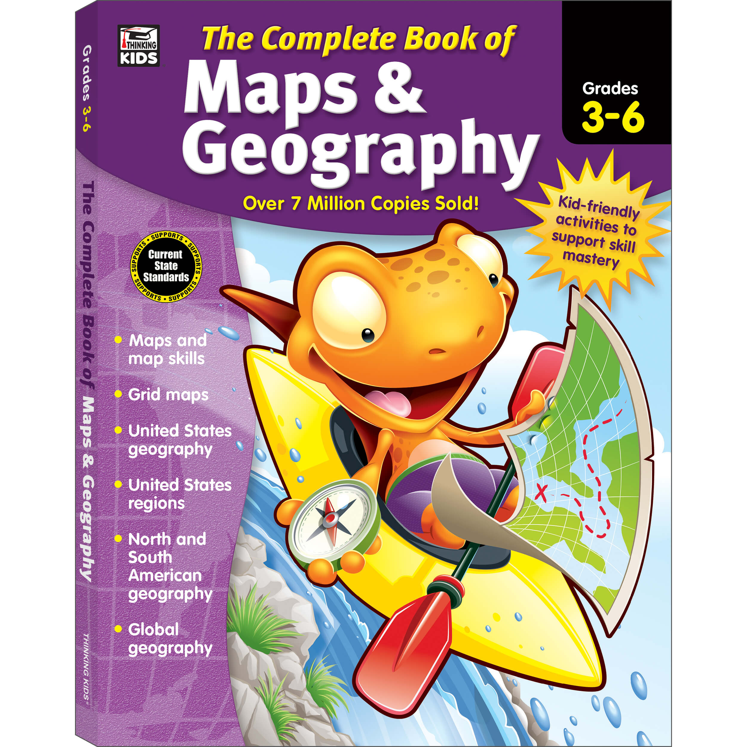 Grade 3-6 The Complete Book of Maps & Geography Workbook eBook