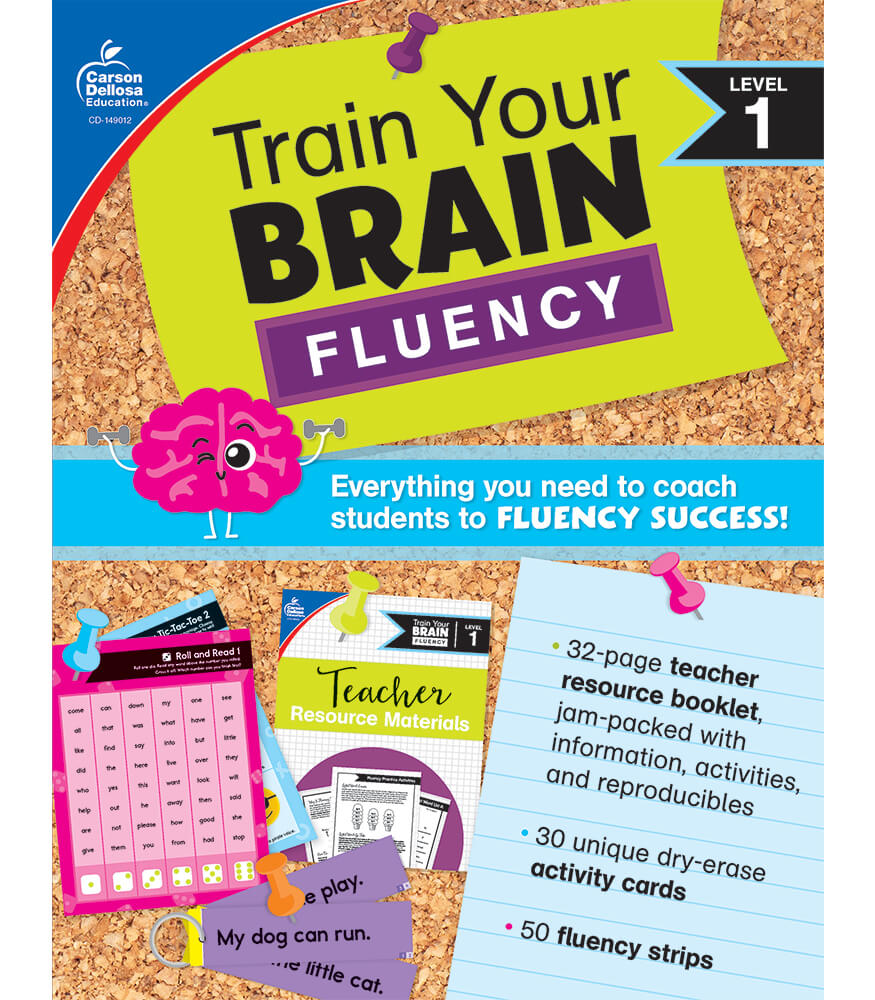 Grade K-1 Train Your Brain: Fluency Level 1 Language Arts