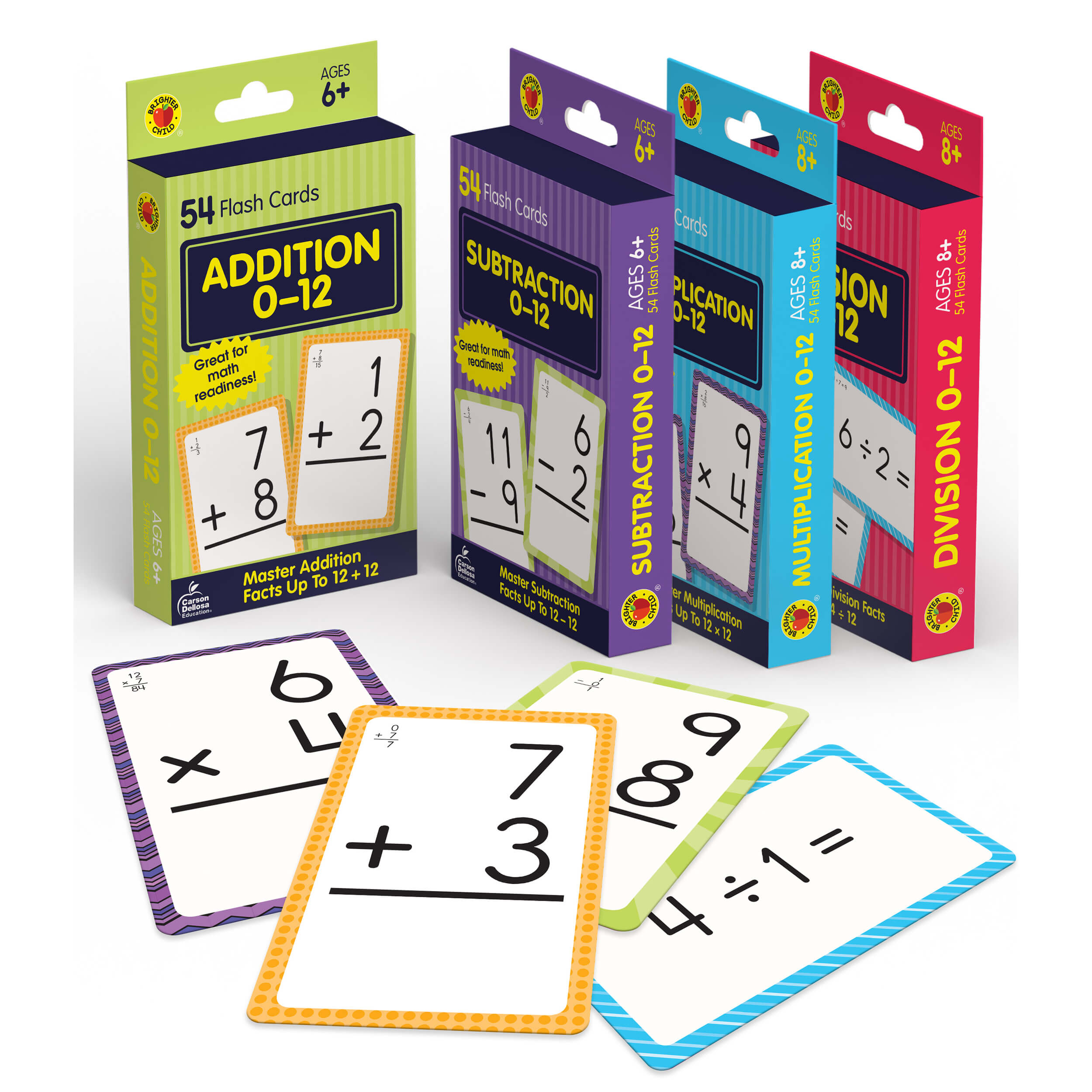 Grade 1-5 4-Pack Math Flash Card Bundle Math Grade 1-5 Grade 1-5 4-Pack Math Flash Card Bundle Math Grade 1-5