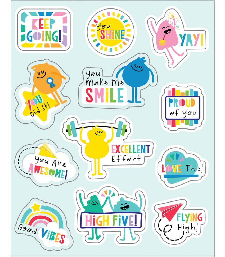 Happily Ever Elementary Motivational Sticker Pack, Inspirational