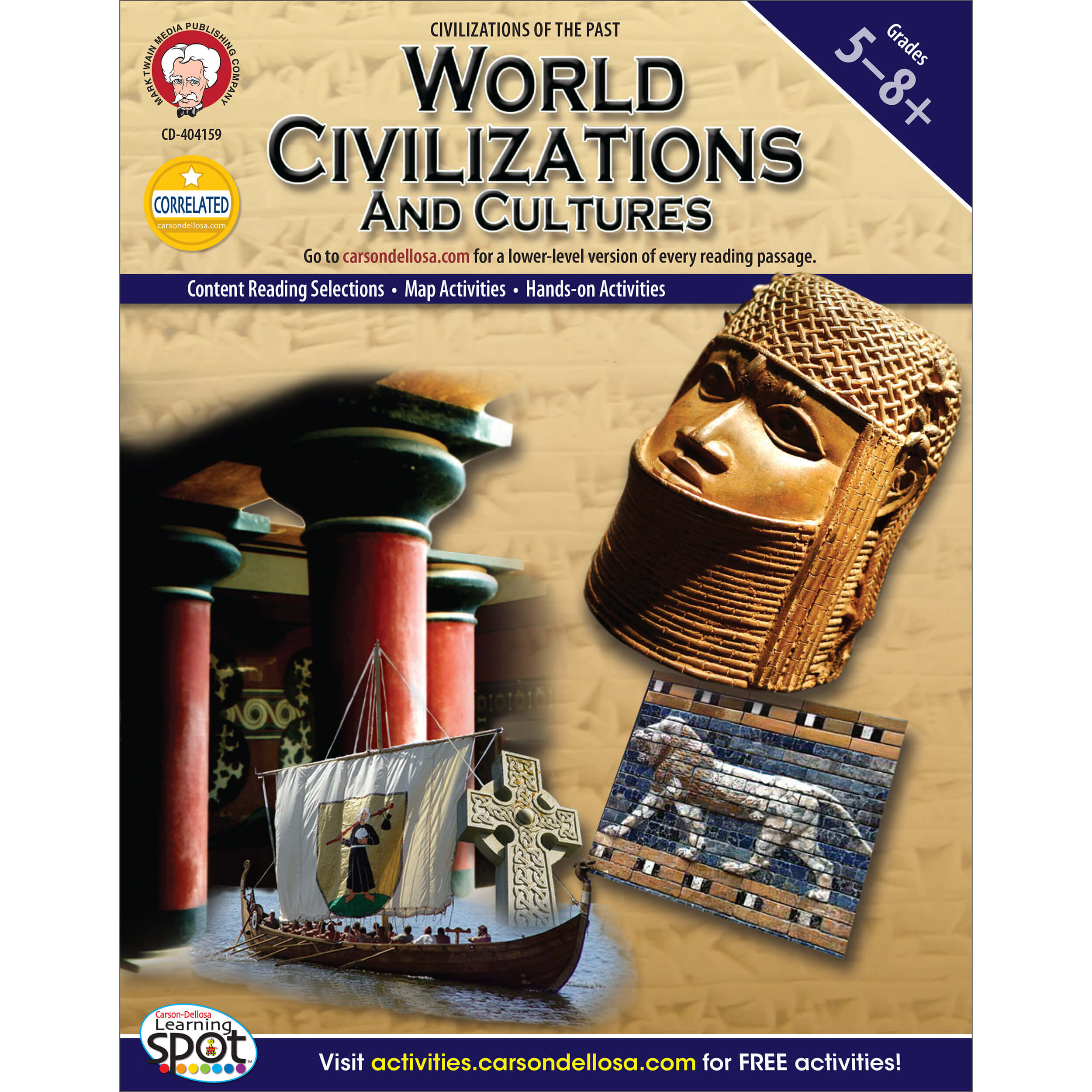 Grade 5-8 World Civilizations and Cultures Resource Book Paperback