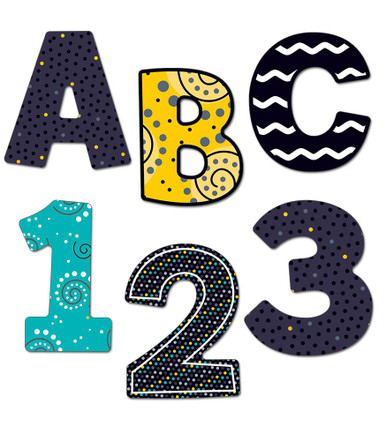 Carson Dellosa We Belong 219-Piece 4-Inch Speckled Bulletin Board Letters  for Classroom, Alphabet Letters, Numbers, Punctuation & Symbols, Boho  Cutout