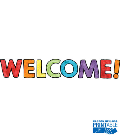 Celebrate Learning Welcome Printable Bulletin Board Set