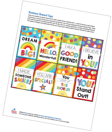 Kindness Reward Tags Free Incentive | Carson Dellosa