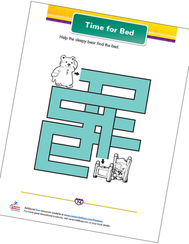 Time for Bed Free Printable | Carson Dellosa