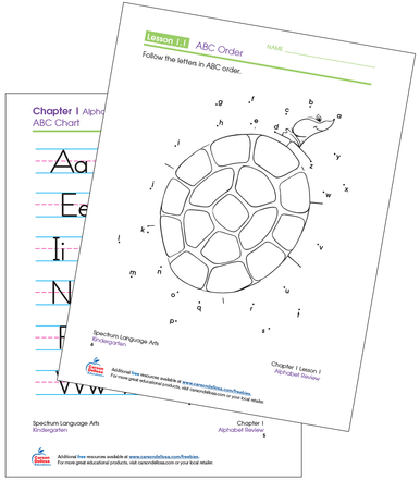ABC Connect-the-Dots Kindergarten Free Activity | Carson Dellosa