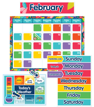 One World Calendar Bulletin Board Set