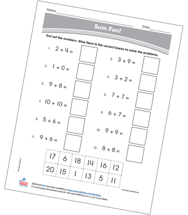 Sum Fun Math Sum Fun! Free Printable | Carson Dellosa