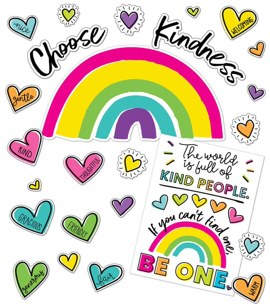 Kind Vibes Smiley Faces Motivational Stickers - Tools 4 Teaching