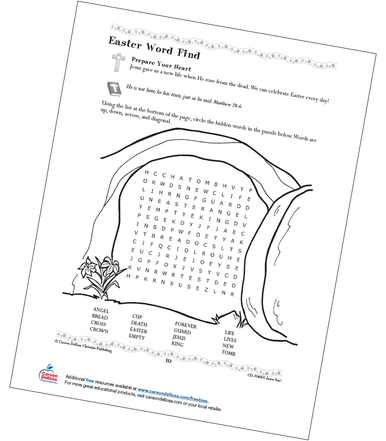 Easter Word Find Free Printable | Carson Dellosa