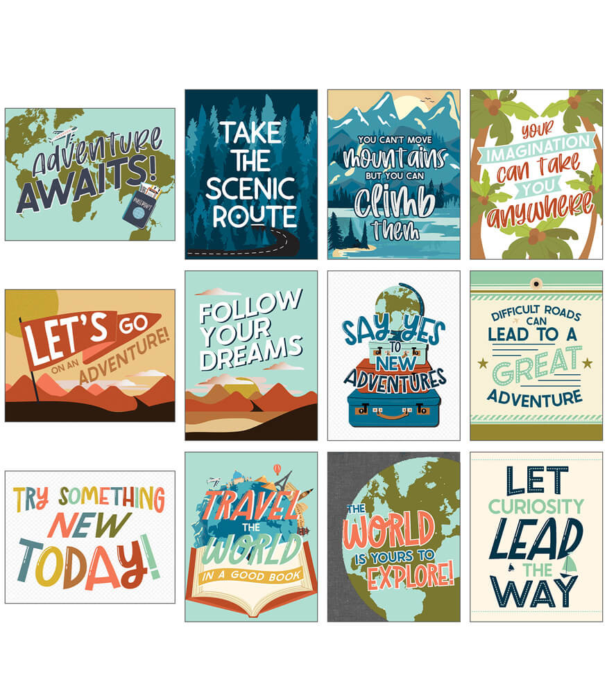 Carson Dellosa Mini Posters, Alphabet, 26 Mini Posters