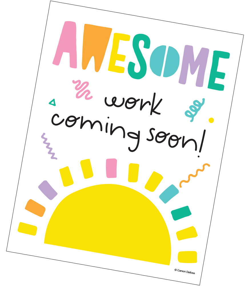 Happy Place Awesome Work Coming Soon Free Classroom Décor