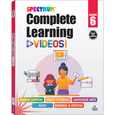 Grade 6 Spectrum Complete Learning + Videos Workbook