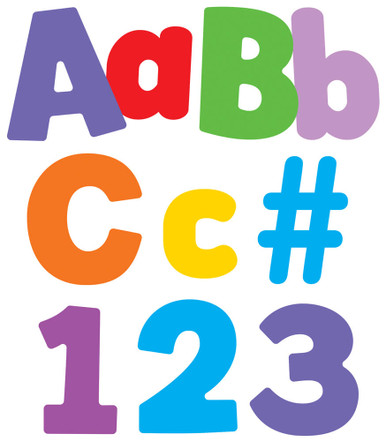 TooCute Crooked Classic Bulletin Board Letters, 4 Inches, 217