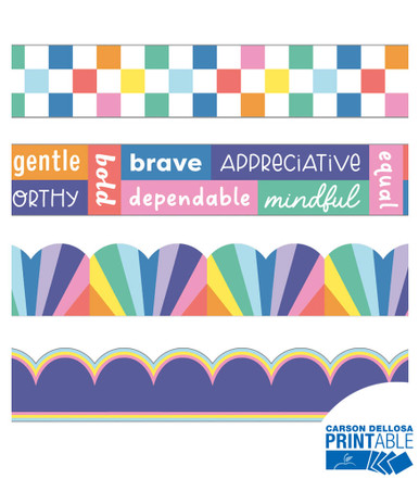 We Stick Together Printable Bulletin Board Borders Set