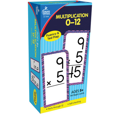 Grade 3-5 Multiplication 0-12 Flash Cards