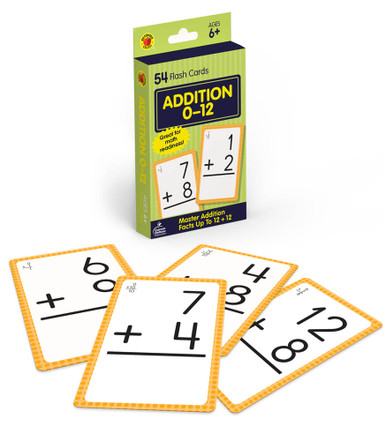 Grade 1-3 Addition 0 to 12 Flash Cards