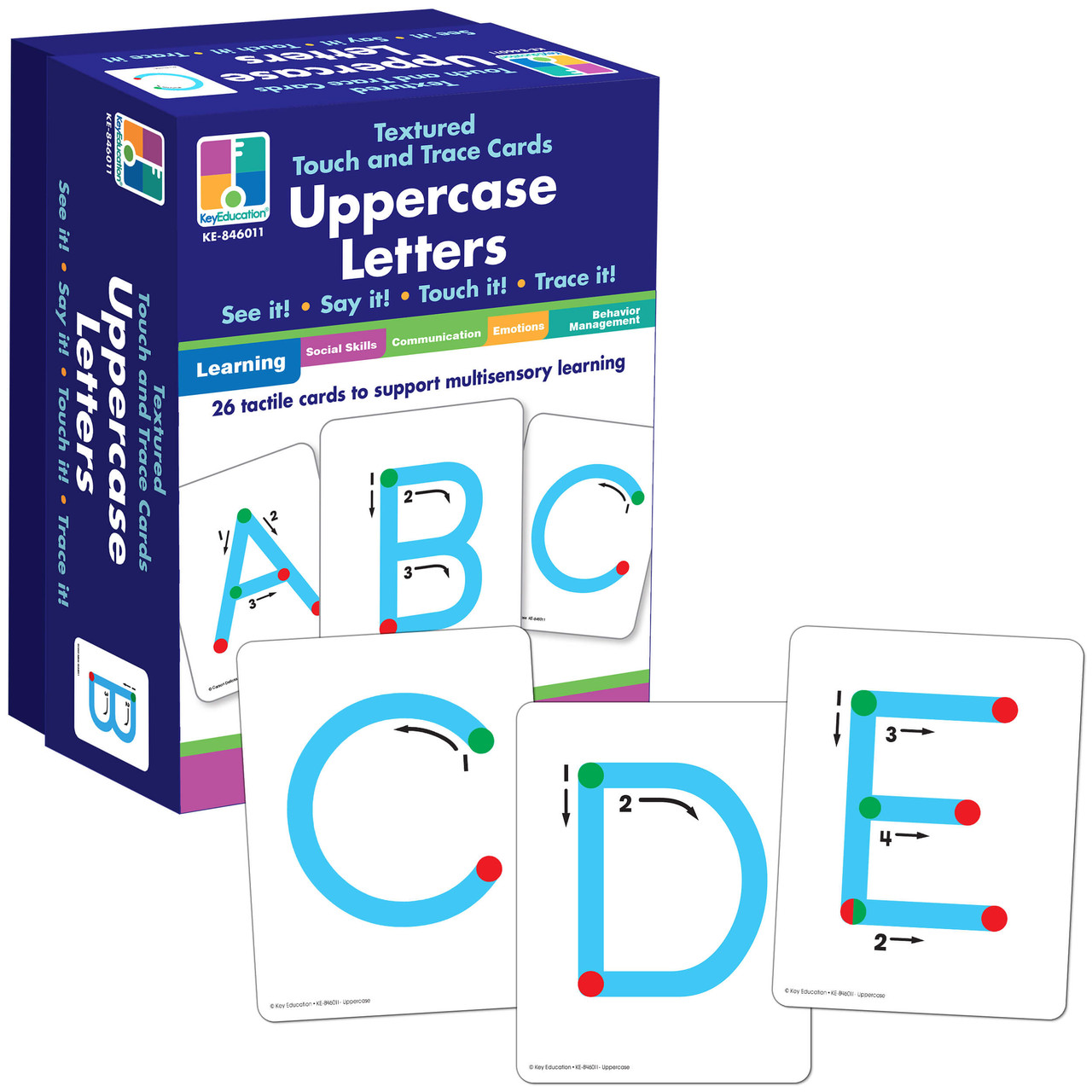 Textured Touch and Trace: Uppercase image