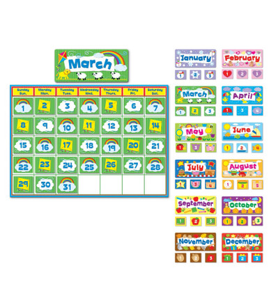 Complete Calendar Kit Bulletin Board Set