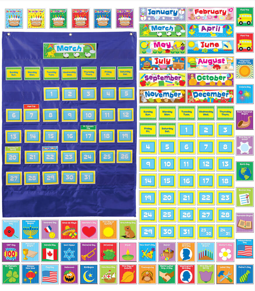 Learning Center Pocket Charts - Set of 6 at Lakeshore Learning