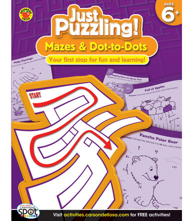 Activity Book For Kids 5+ Years Old: Fun Activity Book For Boys And Girls  6-9 7-10 Years Old. Big Pages Of Connect The Dots, Mazes, Puzzles & Many   Drawing, Calculating, Counting