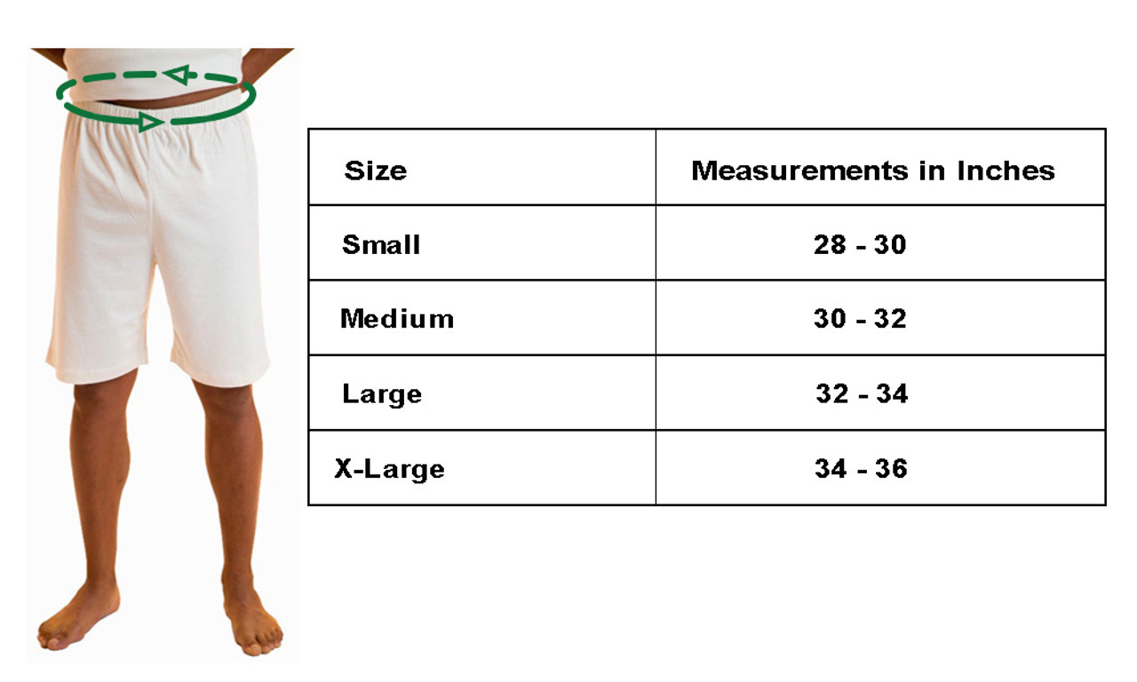 Men S Pajama Pants Size Chart