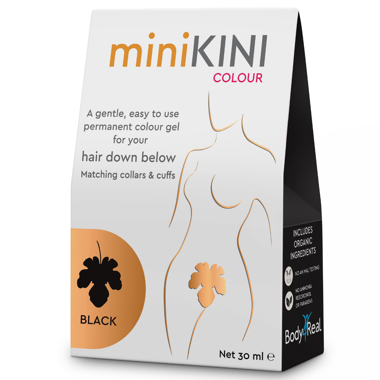 Minikini Colour - Organic Colour for Pubic Hair Dark Brown