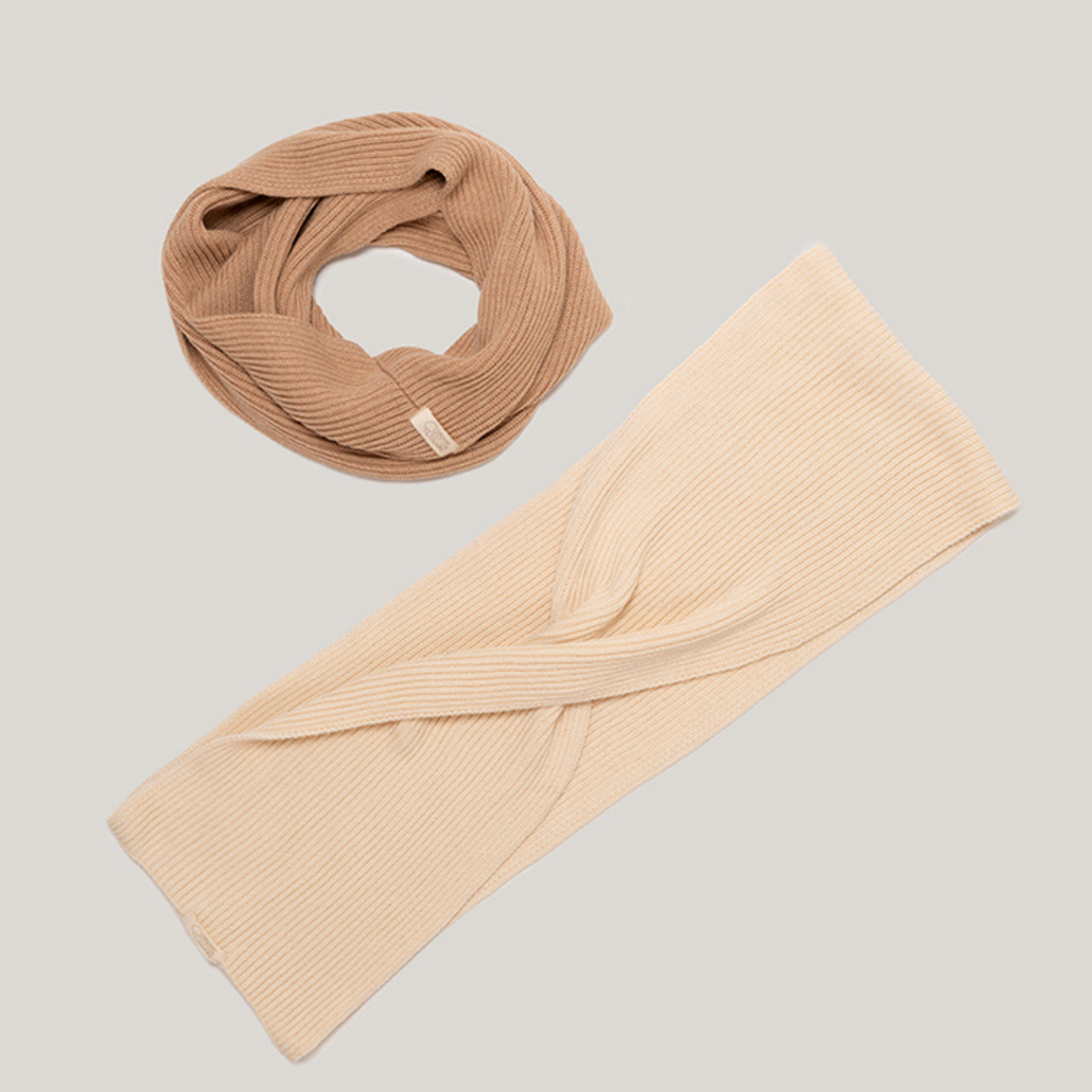 Ribbed Knit Scarf - 100% Organic Cotton – Eczema Clothing