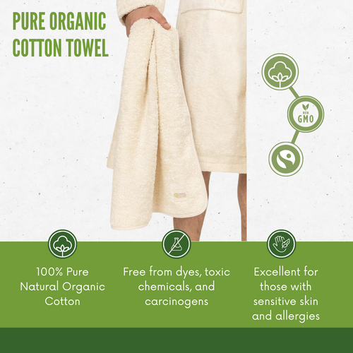 Organic Cotton Colours Pure Organic Cotton Hand Towel (50 x 100 cm) Organic Cotton Colours Pure Organic Cotton Hand Towel (50 x 100 cm)