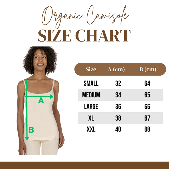 100% Organic Cotton Womens Camisole Tank Top White Sleeveless Chemical-Free Hypoallergenic Customer Return