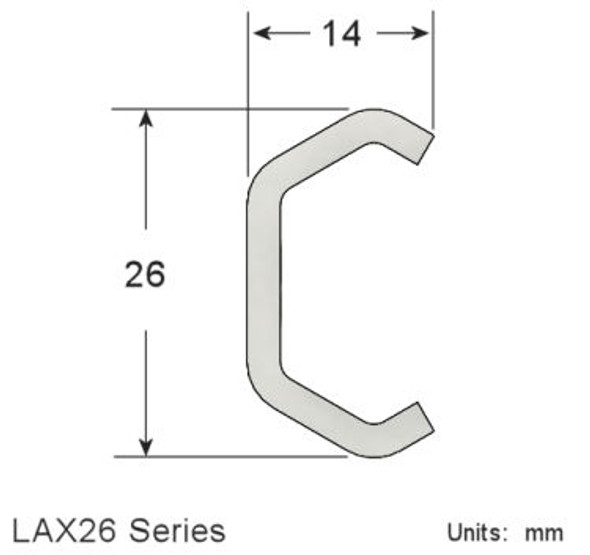 LAX26 Stainless Steel Rail