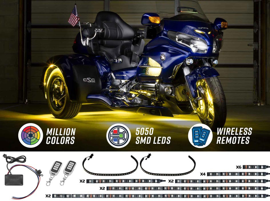 LEDGlow | LiteTrike® III Advanced Million Color Trike LED Light Kits