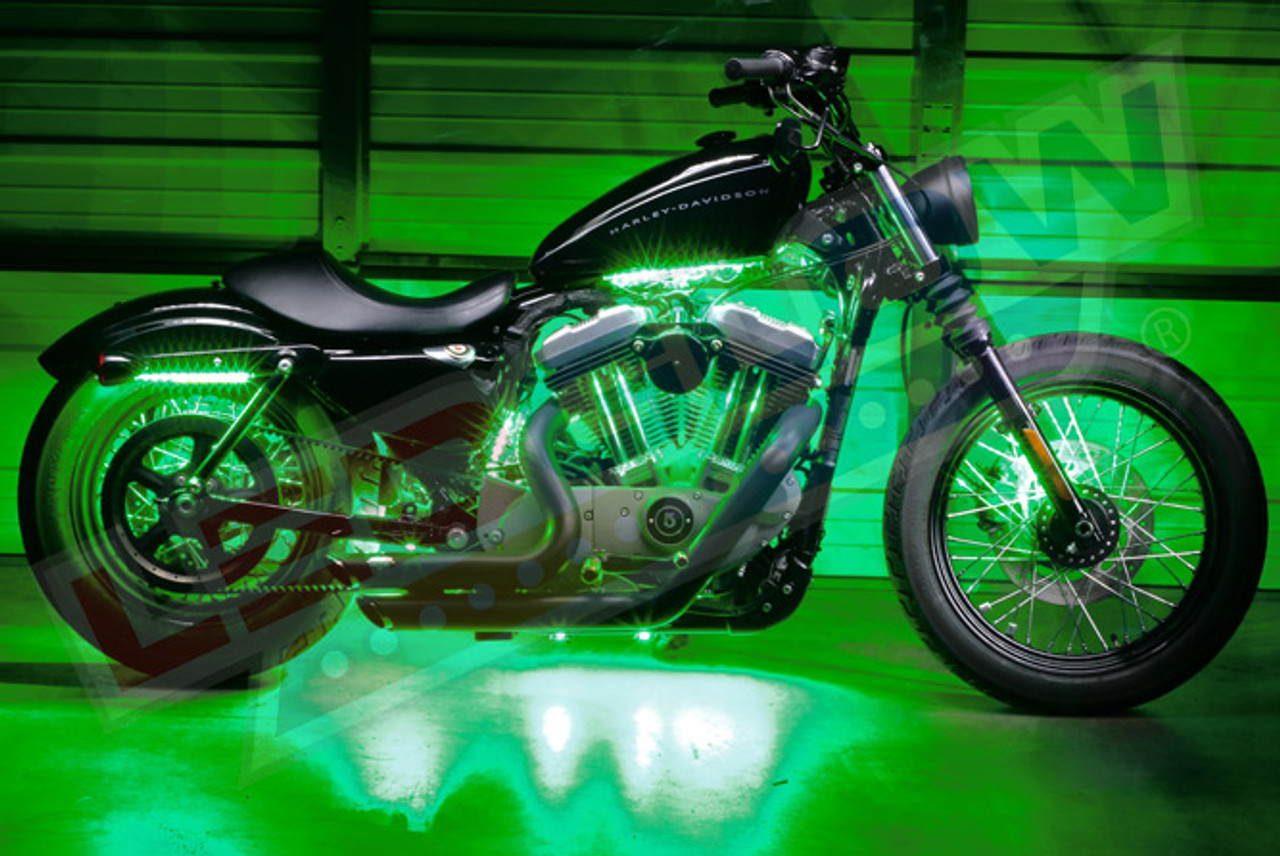 Motorcycle LED Lights  Advanced Mini Green LED Motorcycle Lights