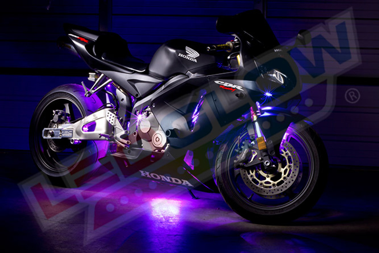 Advanced Purple LED Mini Motorcycle Lighting Kit