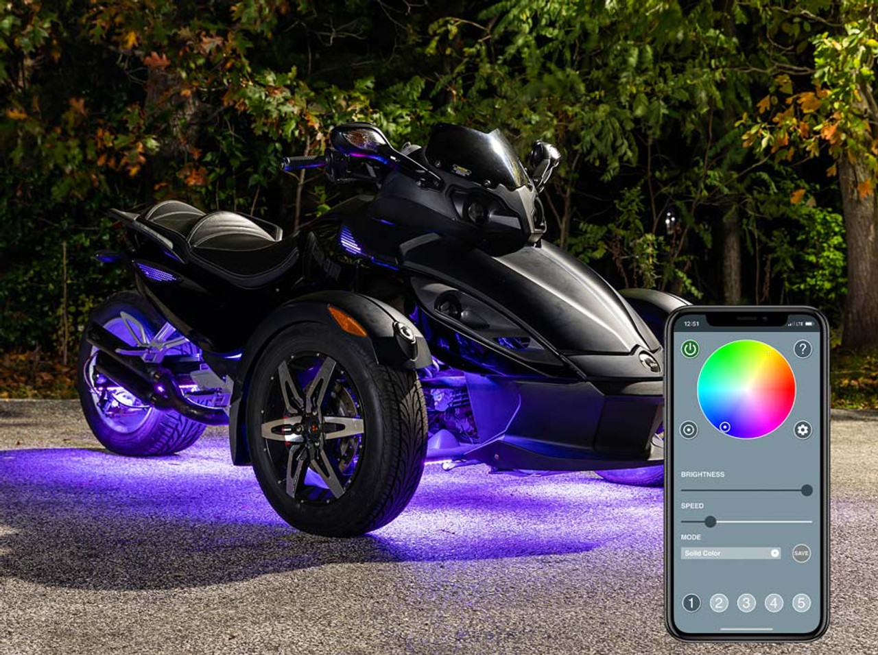 LEDGlow | Advanced Million Color Can Am Spyder LED Lights