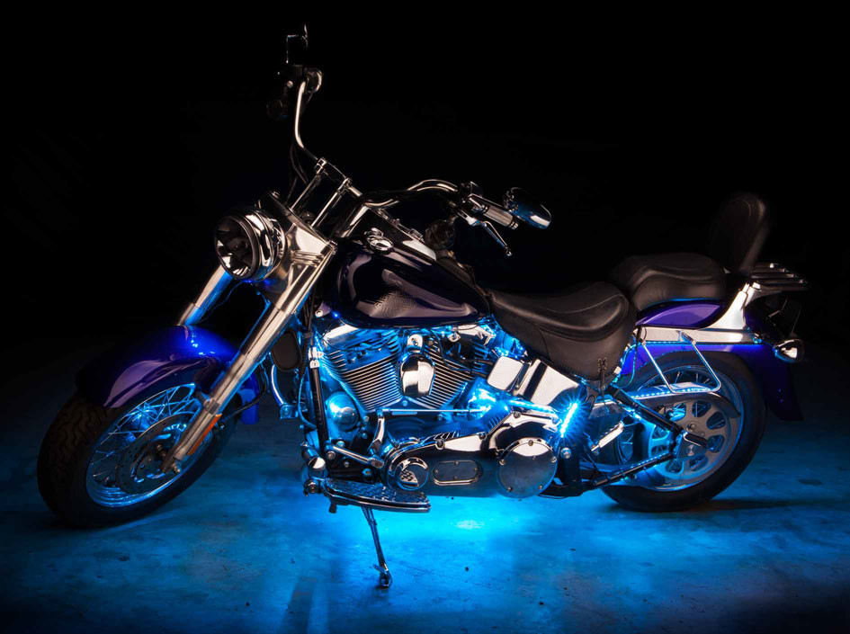 LEDGlow Ice Blue Motorcycle LED Lights