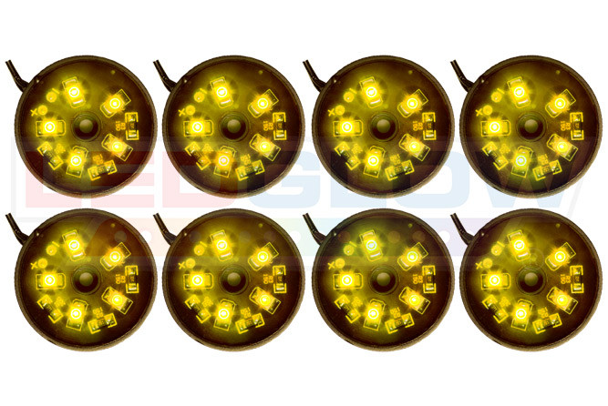 Motorcycle Pod Lights Yellow