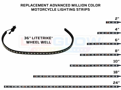 Replacement Advanced Million Color Motorcycle Lighting Strips