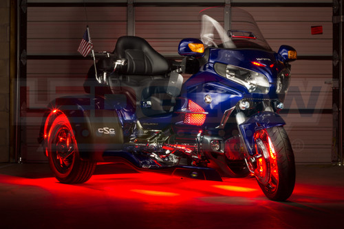 Red LiteTrike II Motorcycle LED Lighting Kit