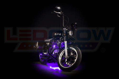 Purple Motorcycle Pod LED Lighting Kit