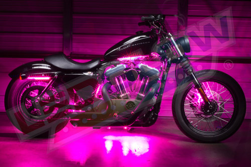 Pink Motorcycle LED Accent Lights