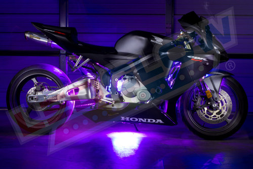 Purple Motorcycle LED Lights