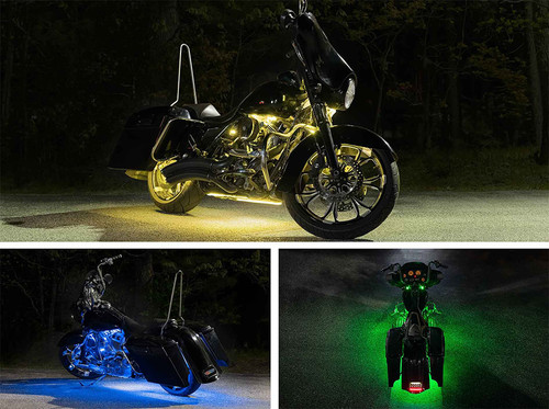 Advanced Million Color LED Motorcycle Lighting Kit for Harley Davidson Road Glide & Street Glide