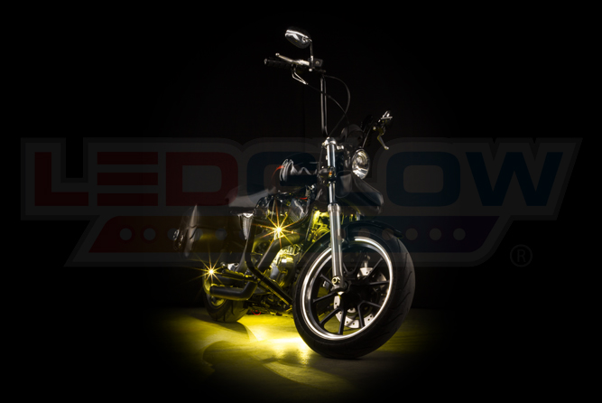 Yellow Motorcycle Pod LED Lighting Kit