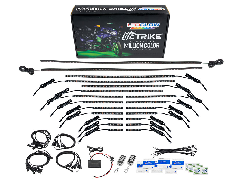 LiteTrike® III Advanced Million Color LED Lighting Kit Unboxed