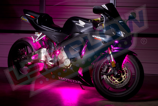 Motorcycle LED Lights | Advanced Mini Pink LED Motorcycle Lights